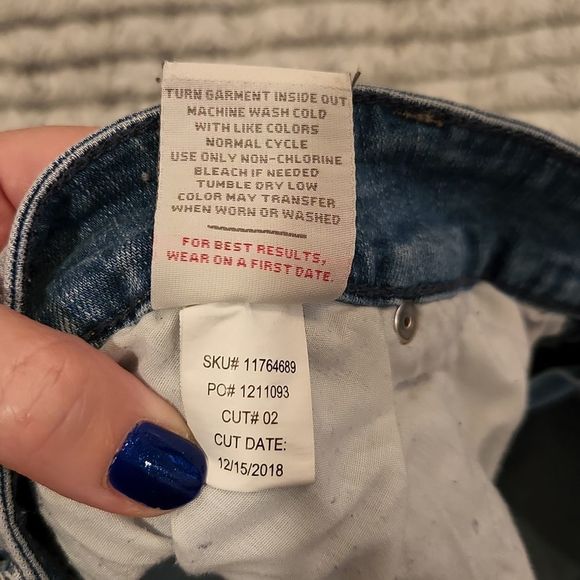 Light wash, distressed Torrid jean shorts size 16. - Picture 4 of 8